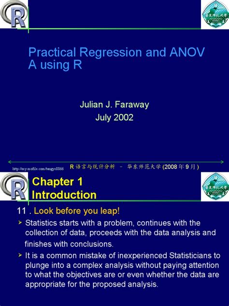 Full Download Practical Regression And Anova Using R 