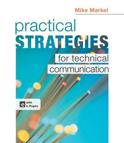 Full Download Practical Strategies For Technical Communication 2013 