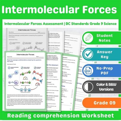 Practicals On Intermolecular Forces Grade 11