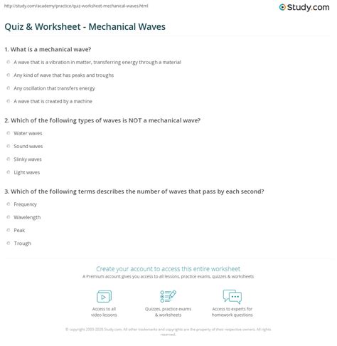 practice 1 mechanical waves answers