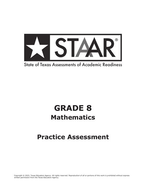 Practice 8th Grade Math Staar Test 2014