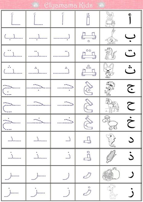 Practice Alif Ba Ta Tracing Worksheet