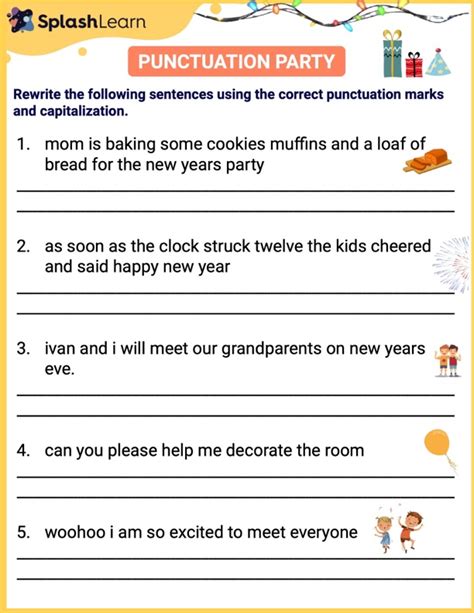 Practice Commas Ela Worksheets Splashlearn Practice With Commas Worksheet - Practice With Commas Worksheet