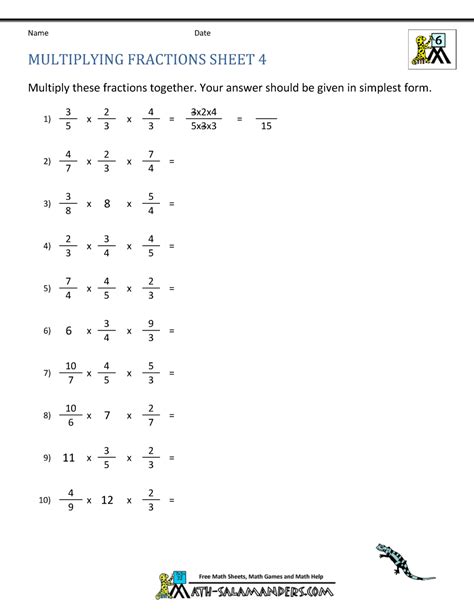 Practice Fractions And Multiplication Of Fractions On Practice Fractions - Practice Fractions