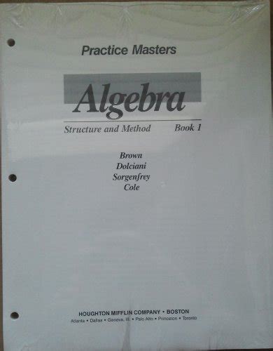 Practice Masters Algebra Structure And Method 2