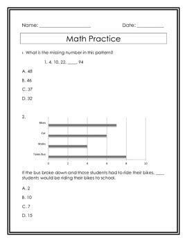 Practice Math Oaks Test