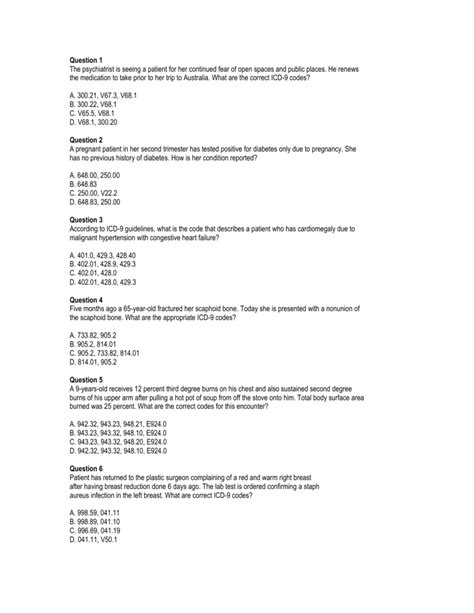 Practice Medical Coding Test