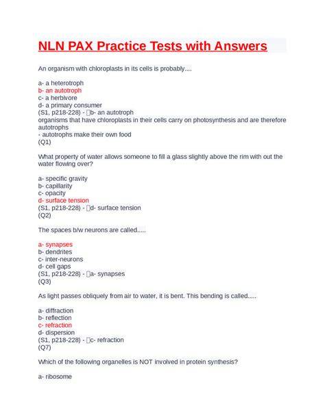 practice nln exams