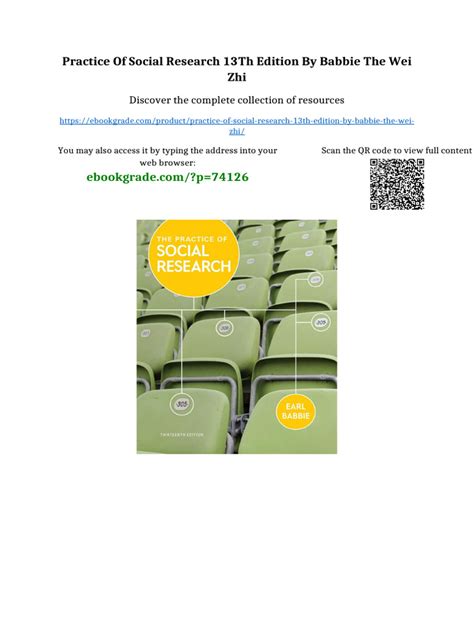 practice of social research 13th edition