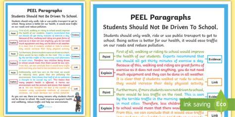 practice peel paragraph topics