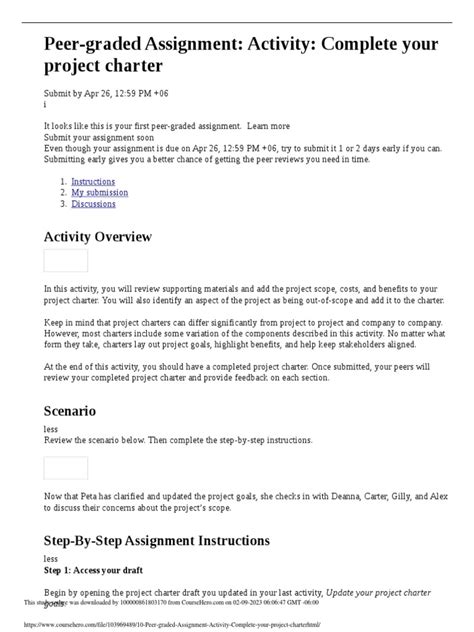 Practice Peer Graded Assignment Activity Create An Escalation Email
