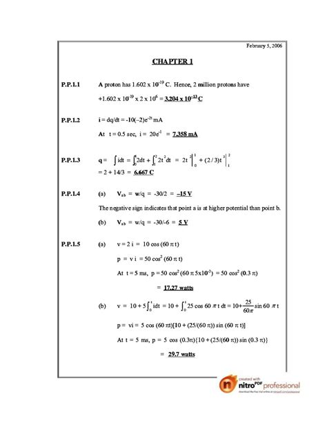 practice problems of sadiku 3rd edition
