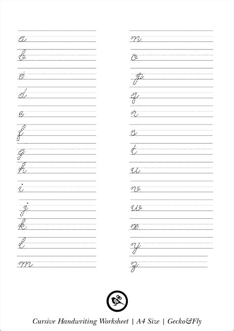 Practice Sheets For Cursive Handwriting Alphabet Worksheets Practice Sheet For Writing Letters - Practice Sheet For Writing Letters
