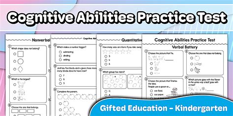 Practice Test For Environment Kindergarten