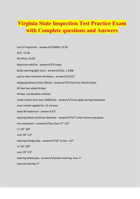 practice va state inspection test