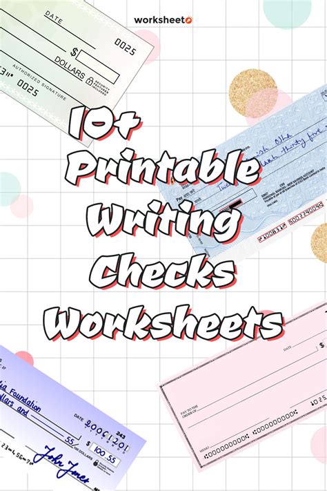 Practice Writing Checks For Kids Printnpractice Com Check Writing Practice For Students - Check Writing Practice For Students