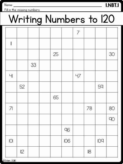 Practice Writing Numbers 120   Counting To 100 And 120 Fill In The - Practice Writing Numbers 120