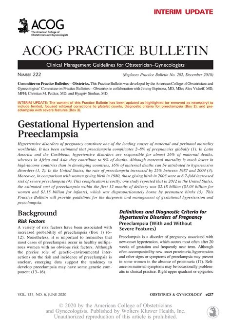 Read Practice Bulletin Acog 