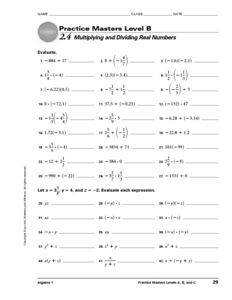 Full Download Practice Masters Level B Algebra 2 Answers Odawa 