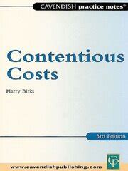 Read Practice Notes On Contentious Costs Practice Notes Series 