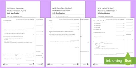 Download Practice Papers Set 1 Ocr 