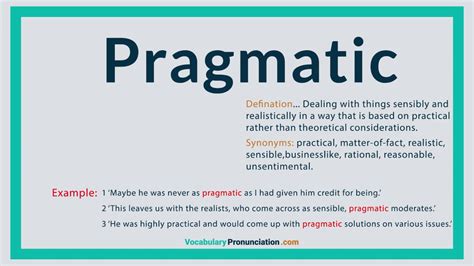 Pragmatic Definition Meaning Amp Synonyms Vocabulary Com Pragmatic - Pragmatic