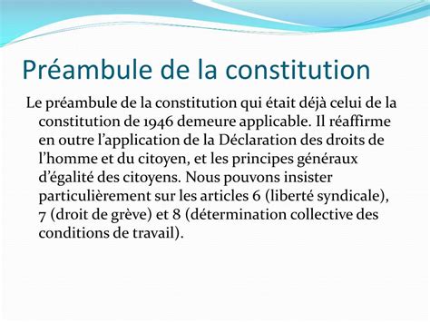 Préambule De La Constitution De 1946