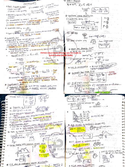 Prateek Jain Physics Notes