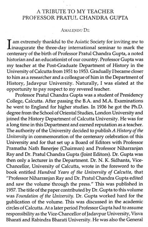 pratul chandra gupta biography