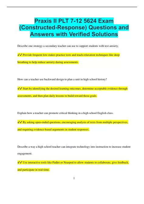 praxis ii 5015 constructed response samples