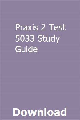 Full Download Praxis 2 5033 Sample Test 
