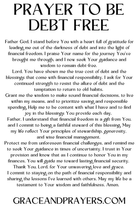 pray out of debt by elisha goodman