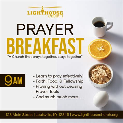 Prayer Breakfast Flyer Template