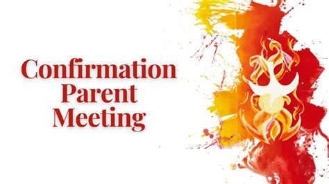 prayer for confirmation parent meeting