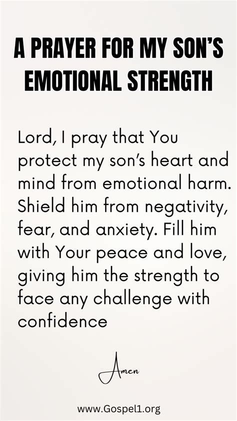 Prayer For My Son