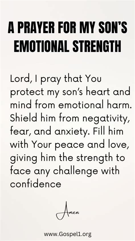 Prayer For Your Son
