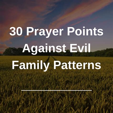 Prayer Points Against The Evil Eye