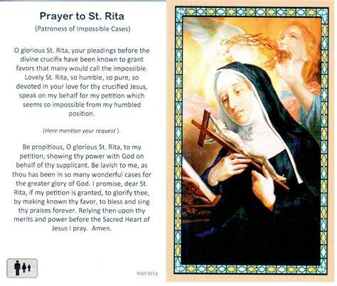 prayer to st rita saint of the impossible