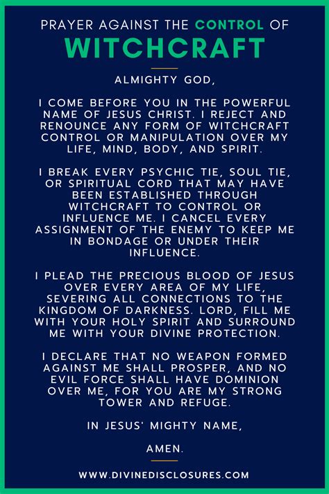 Prayers Against Witchcraft