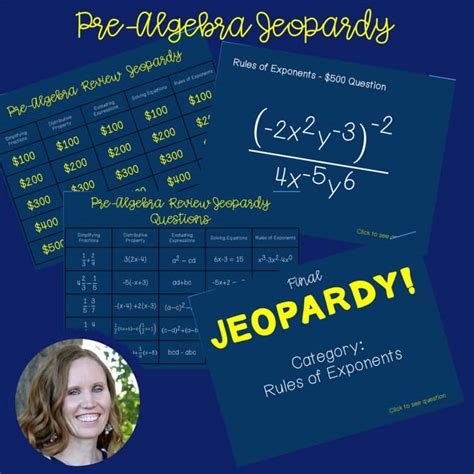 Pre Algebra Jeopardy