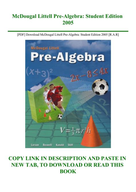 Pre Algebra Textbook Pdf