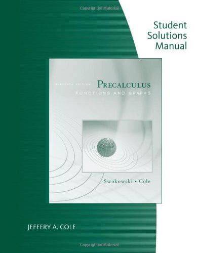 pre calculus swokowski solutions manual