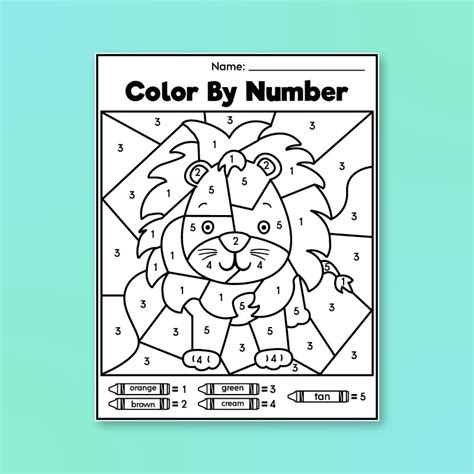 Pre K Color By Number Printables For Kids Paint By Number Preschool - Paint By Number Preschool
