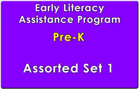 Pre K Early Literacy Assistance Collection Set 1 Pre K Writing Books - Pre-k Writing Books