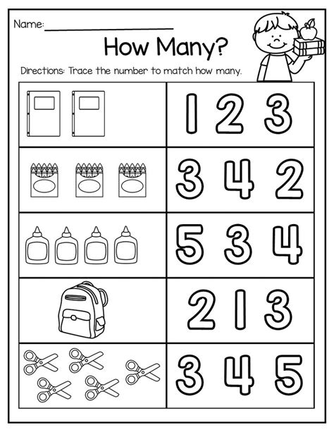 Pre K Math One To One Correspondence Activities Number Correspondence Worksheet - Number Correspondence Worksheet