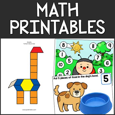 Pre K Math Printables Prekinders Prekinders Math - Prekinders Math