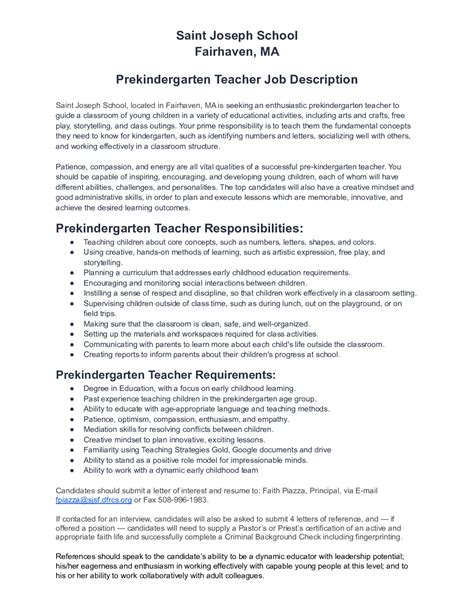 Pre K Teacher Job Description Betterteam Pre Kindergarten Teacher Jobs - Pre Kindergarten Teacher Jobs