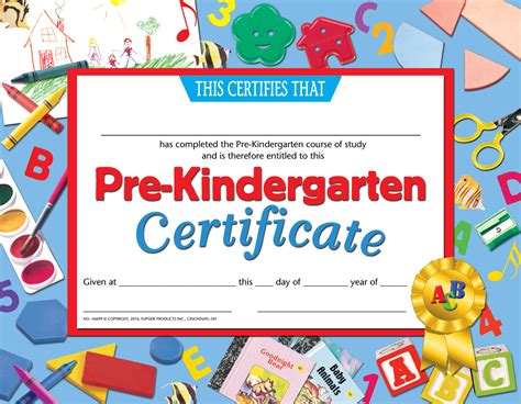 Pre Kindergarten Certificates Printable