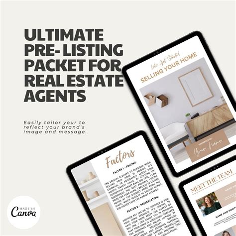 Pre Listing Package Agent Panel Gold
