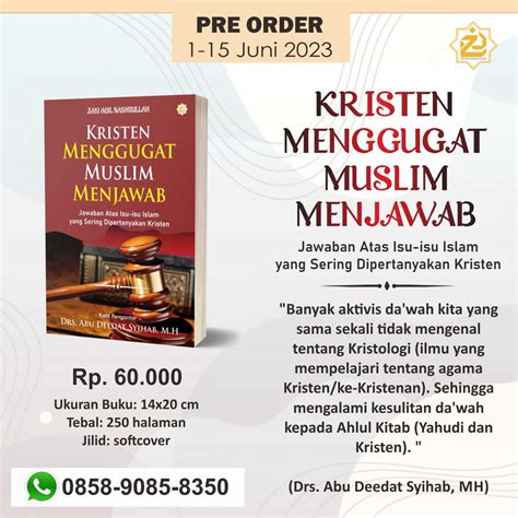 Pre Order Buku Kristen Menggugat Muslim Menjawab Jawaban Atas Situs Slot Gacor Candupoker 2023 Isu Islam Yang Sering Dipertanyakan